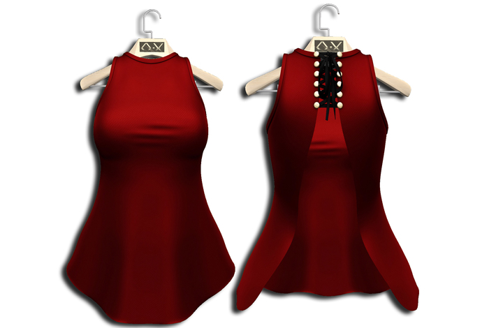 .:Vitrimi:. Open Back Top Red