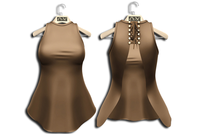 .:Vitrimi:. Open Back Top Beige