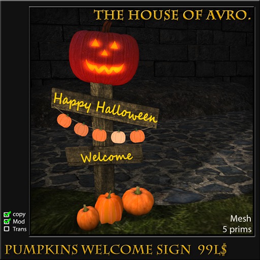 Pumpkins Welcome Sign Boxed