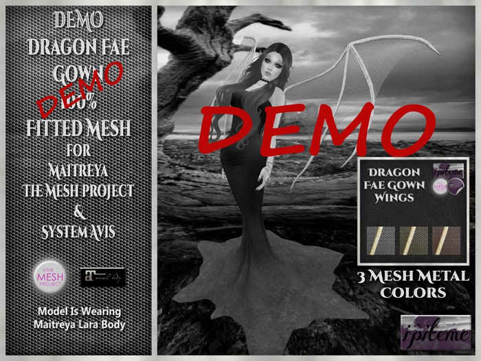 ~i~ Dragon Fae Gown DEMO (Add Me)