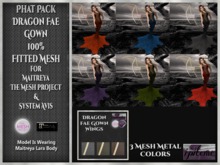 ~i~ Dragon Fae Gown Fat Pack