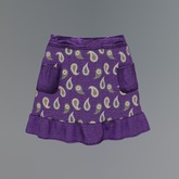 Violet Paisley Mesh Skirt box