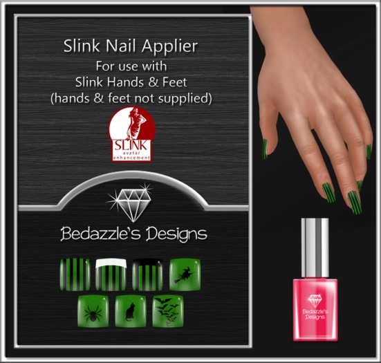 *BD* Halloween 2015 nails GREEN ~ SLINK