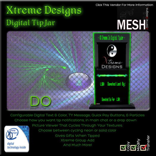 ♬ ♩ ♭ ♪  Dreams In Digital TipJar (Dreams DO) ♪ ♭♩♬ 