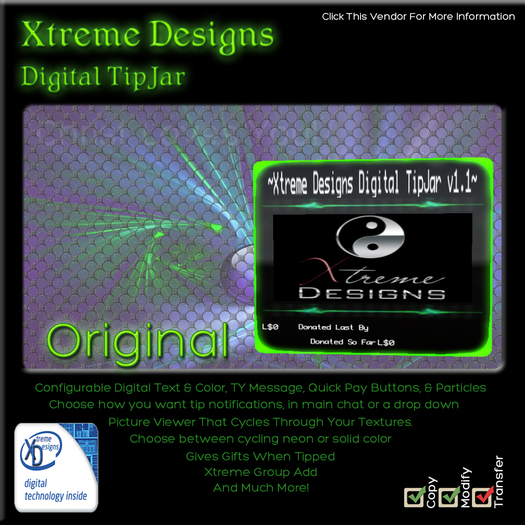 ♬ ♩ ♭ ♪  Dreams In Digital TipJar (The Orignal) ♪ ♭♩♬ 