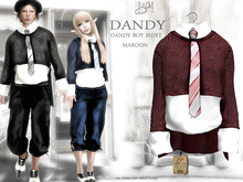 !gO! Dandy Boy shirt - Maroon