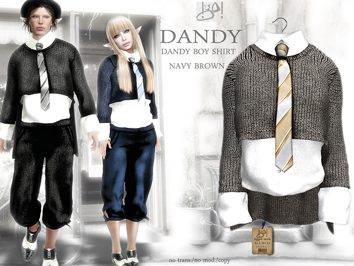 !gO! Dandy Boy shirt - Brown