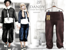 !gO! Dandy Boy pants - Maroon