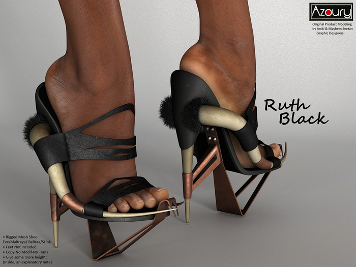AZOURY - Ruth Shoe (Black)