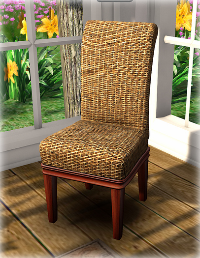 Wicker Parsons Dining/Desk Chair Copy