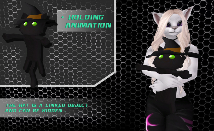*CCAT* Black cat plushie