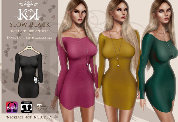 :::KC::: Slow Dress Black