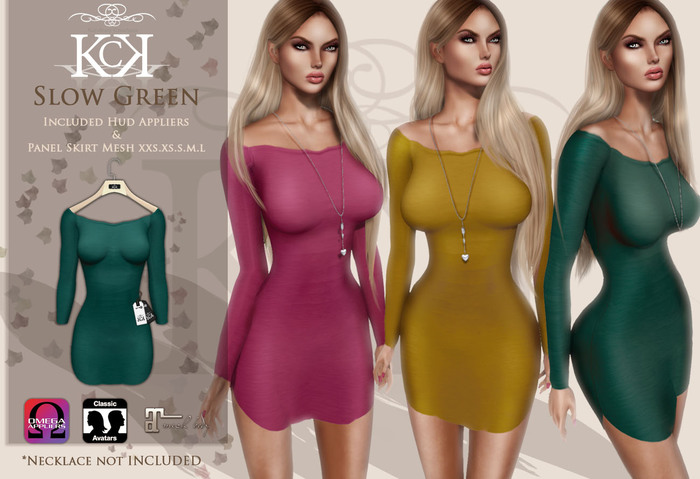 :::KC::: Slow Dress Green