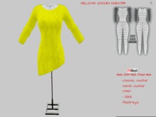 HELLO.INK Woolen Sweater Yellow