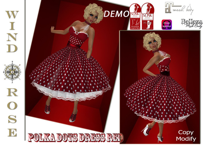 *WR* Polka Dots Dress DEMO (appliers included)