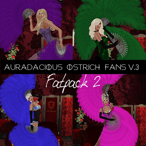 ::AU::  Ostrich Feather Fans Fatpack 2