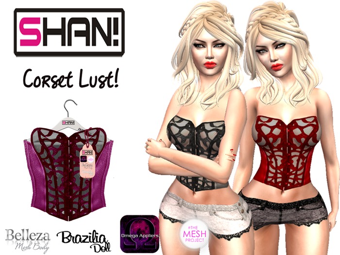 (Shan!) Corset Lust Pink