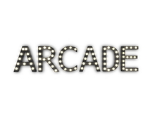 [Px] "ARCADE" Illuminated Light Bulbs Sign