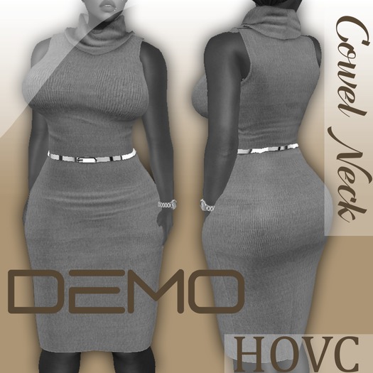HOVC_Cowel Neck Dress DEMO