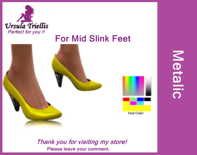 ***UT*** Simplicity Metalic Shoe SLINK MID