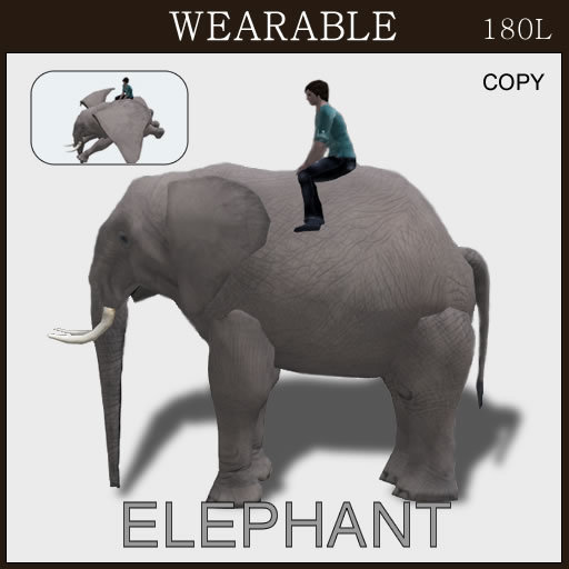 [TomatoPark] Wearable Elephant(riding pose)