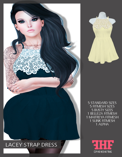 -FORZE- Lacey Strap Dress -DEMO