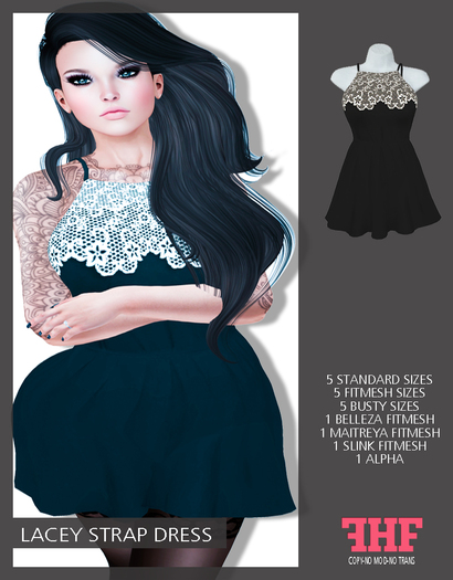 -FORZE- Lacey Strap Dress -DEMO