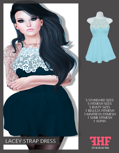 -FORZE- Lacey Strap Dress -DEMO