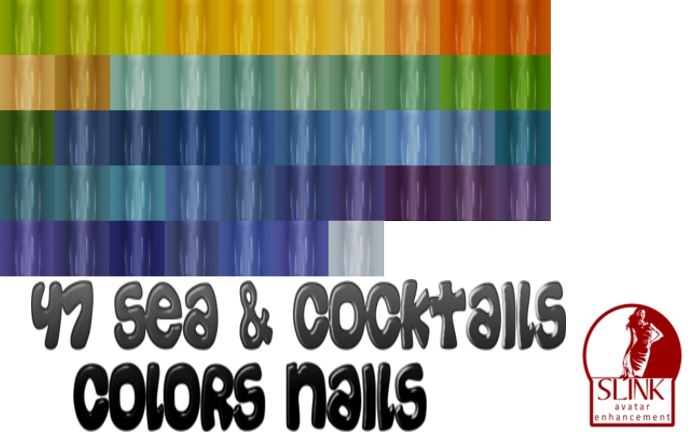 Slink Sea & Cocktails 47 Fingernails & Toenails Fat Pack