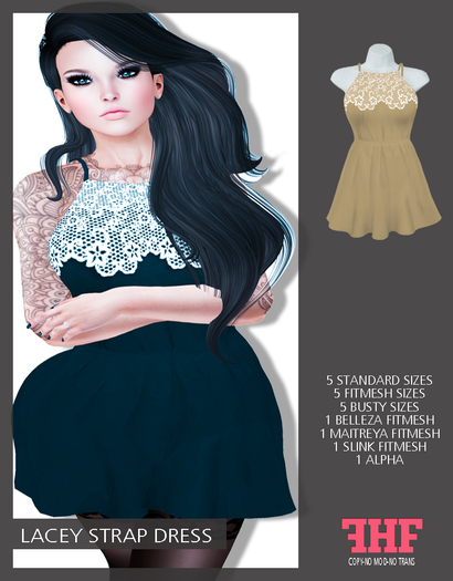 -FORZE- Lacey Strap Dress -DEMO