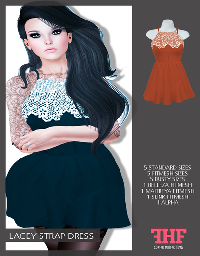 -FORZE- Lacey Strap Dress -DEMO