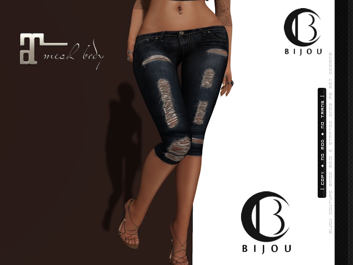| .Bijou. | Knee Jeans Ripped! ~ Maitreya Applier ONLY !!!