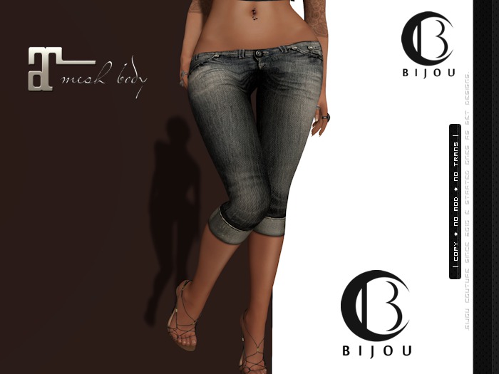 | .Bijou. | Casual Jeans Short! ~ Maitreya Applier ONLY !!!