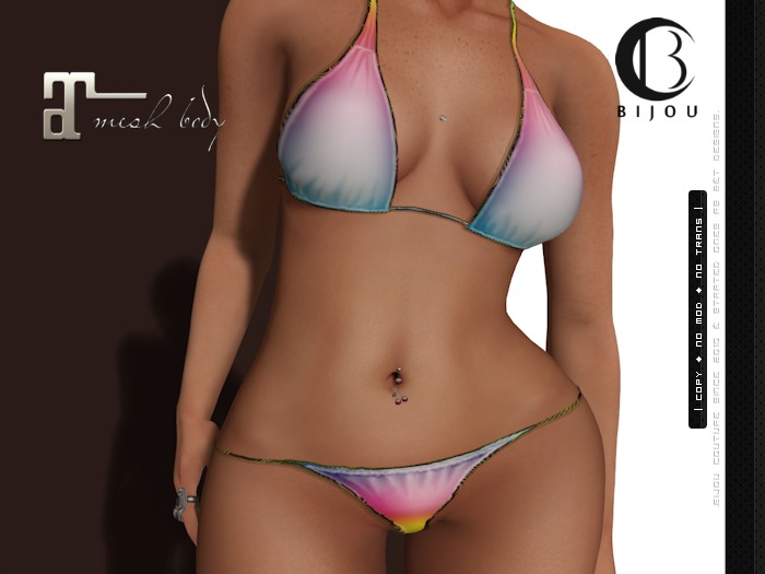 | .Bijou. | Rainbow Bikini B! ~ Maitreya Applier ONLY !!!