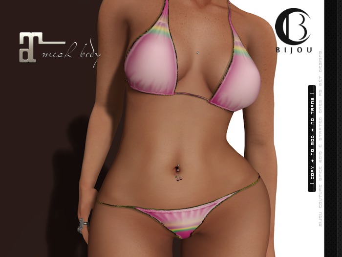 | .Bijou. | Rainbow Bikini C! ~ Maitreya Applier ONLY !!!