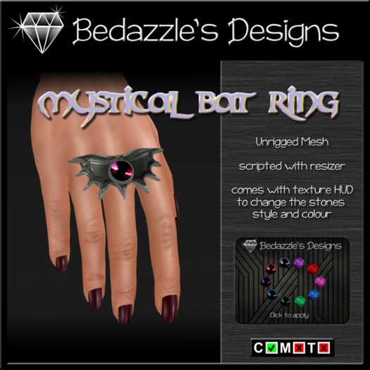 *BD* Mystical bat ring (ADD ME) (box)