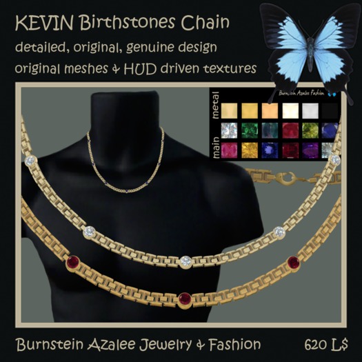 KEVIN Birthstones Chain