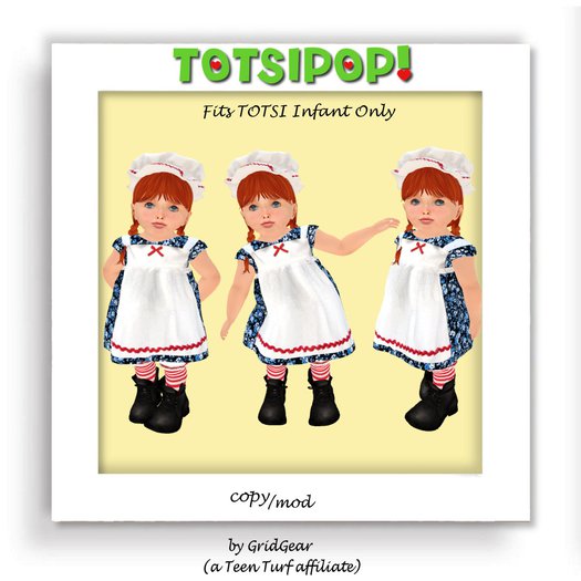 TOTSIPOP!   INFANT Rag Doll Outfit  (hair not included)