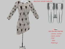 HELLO.INK Woolen Sweater  Heart