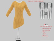 HELLO.INK Woolen Sweater  Brown