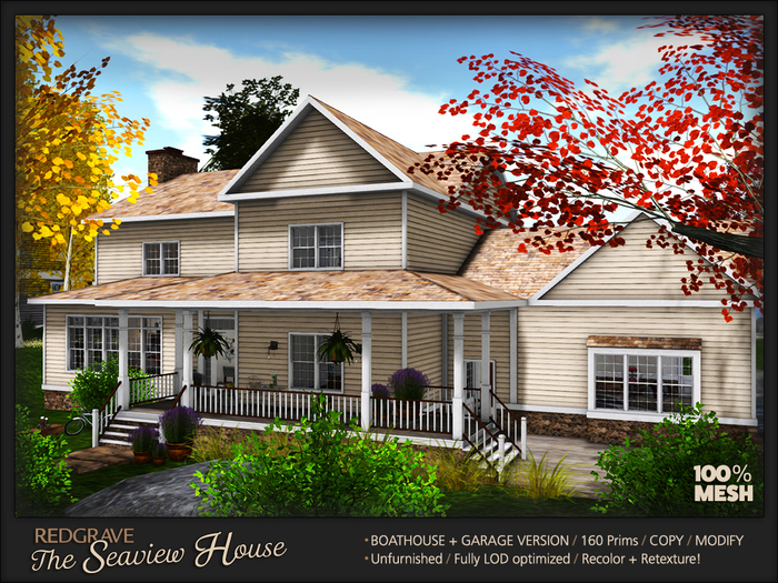 ** SEAVIEW House V2.0 / Boat+Garage - REDGRAVE ** (unfurnished!)