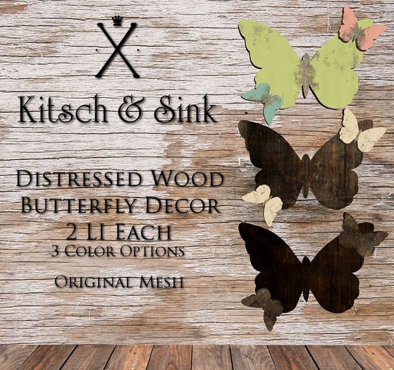 Kitsch & Sink Butterfly Decor