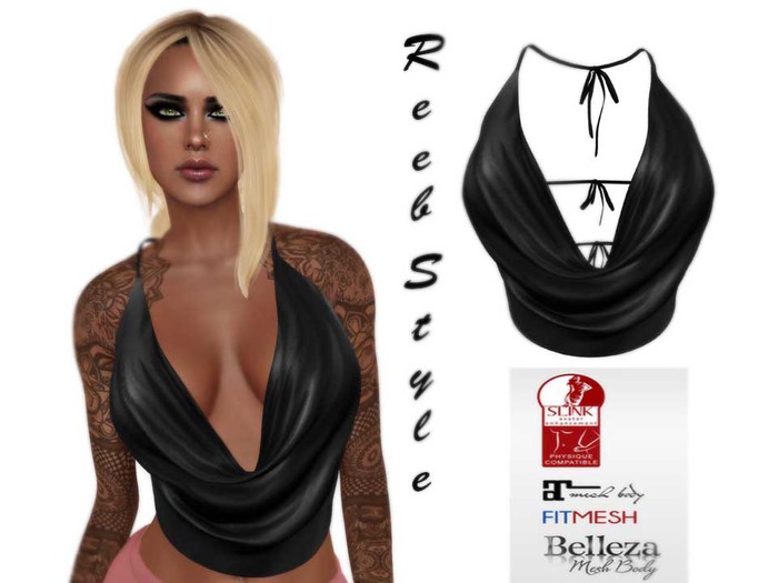 163-Reeb STyle Nikita Top Black