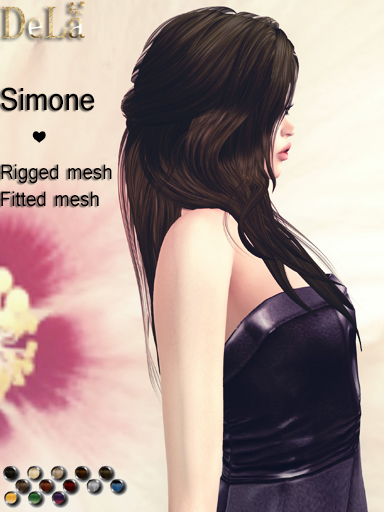 =DeLa*= Mesh Hair "Marinel" Orange Browns