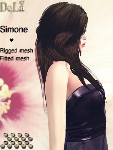 =DeLa*= Mesh Hair "Marinel" Orange Browns