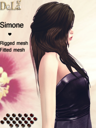 =DeLa*= Mesh Hair "Simone" Reds