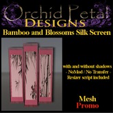 -OPD- Bamboo and Blossoms Silk Screen [boxed]