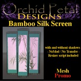 -OPD- Bamboo and Blossoms Silk Screen [boxed]