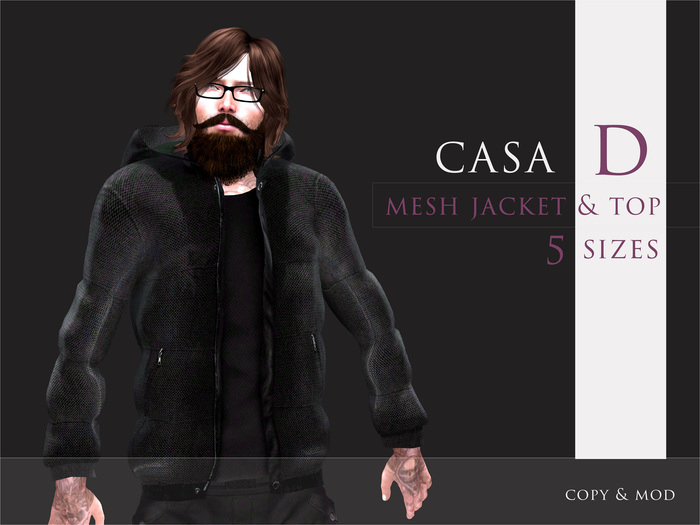 Casa D Padded Jacket abstract purple