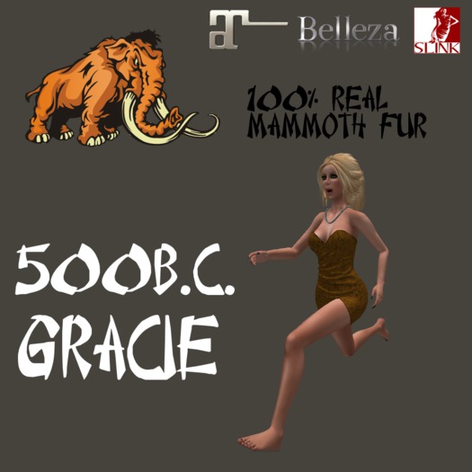 500 BC GRACIE FUR DRESS MAMMOTH